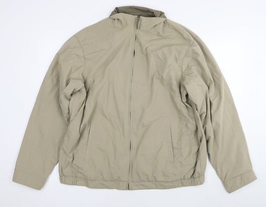 Mens UK Size XL Marks and Spencer Brown Bomber Jacket