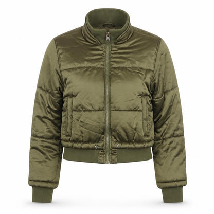 Womens UK Size 8 Topshop Green Puffer Jacket