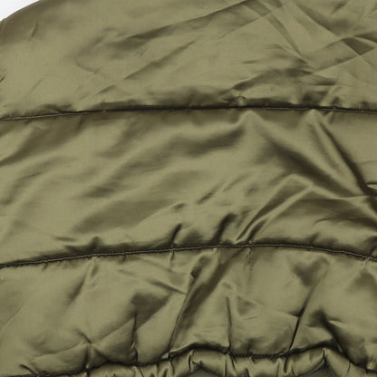 Womens UK Size 8 Topshop Green Puffer Jacket