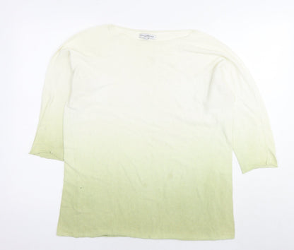 Womens UK Size M Collezione Gaia Green Pullover Jumper