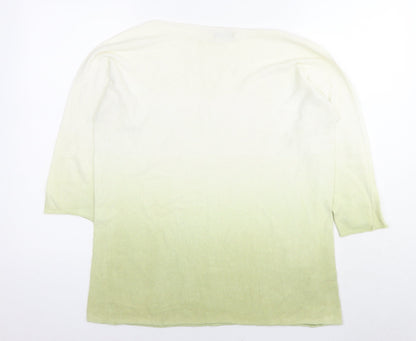 Womens UK Size M Collezione Gaia Green Pullover Jumper