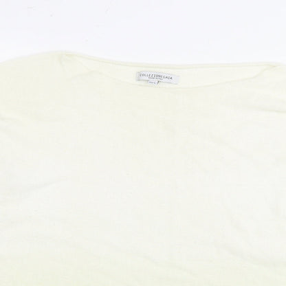 Womens UK Size M Collezione Gaia Green Pullover Jumper