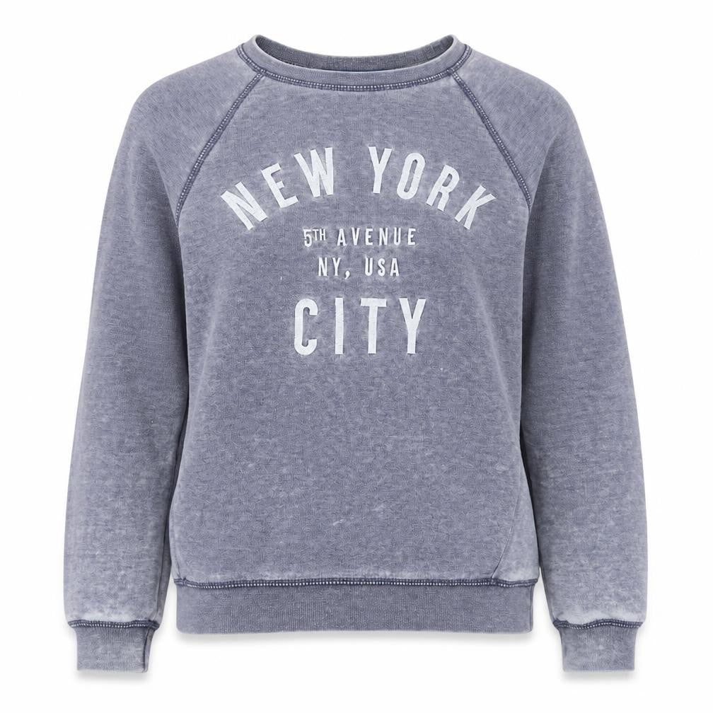 Next Womens Blue Cotton Pullover Sweatshirt Size XS Pullover - New York City