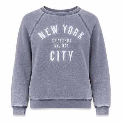 Next Womens Blue Cotton Pullover Sweatshirt Size XS Pullover - New York City