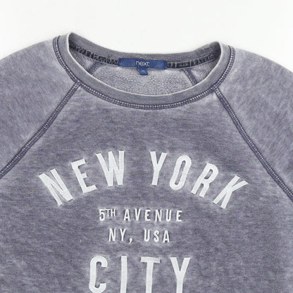 Womens UK Size XS NEXT Blue Pullover Sweatshirt