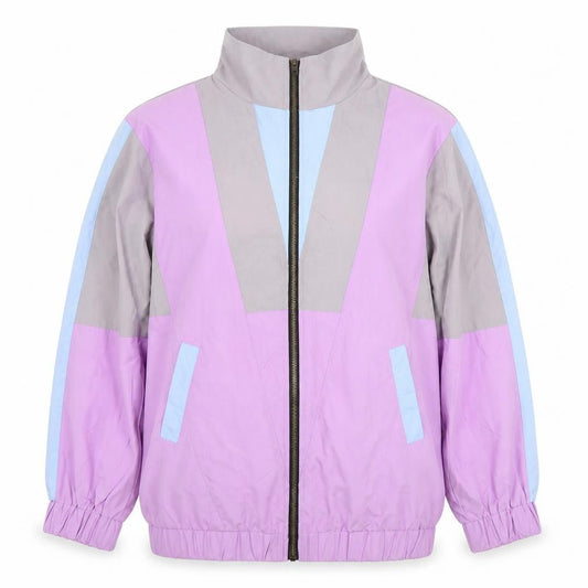 Womens UK Size 10 PRETTYLITTLETHING Multicoloured Windbreaker Coat