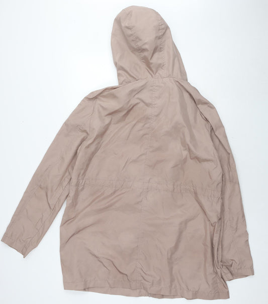 New Look Womens Beige Jacket Size L Zip