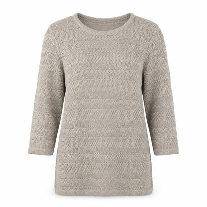 Marks & Spencer Womens Beige Round Neck Acrylic Pullover Jumper Size 12