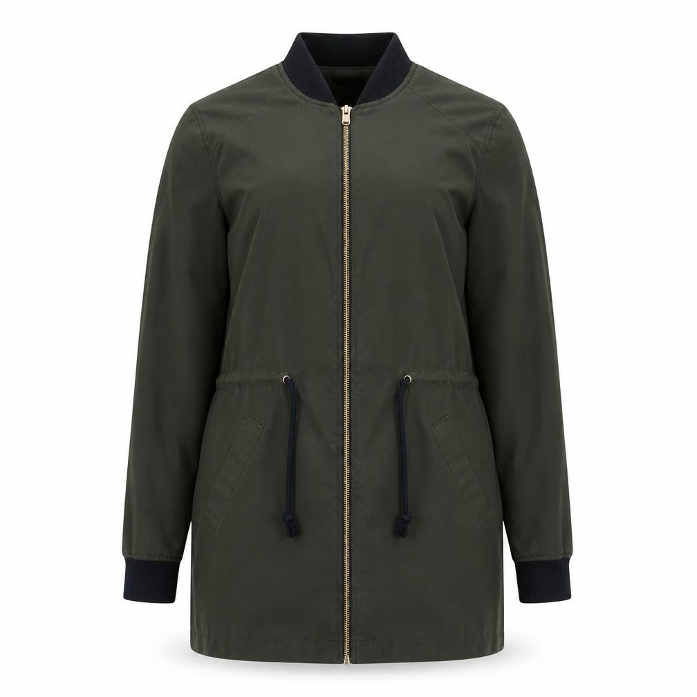 Womens UK Size 8 H&M Green Parka Coat
