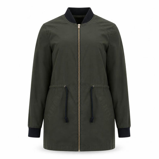 Womens UK Size 8 H&M Green Parka Coat