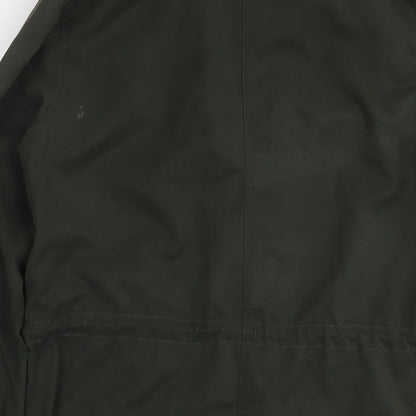 Womens UK Size 8 H&M Green Parka Coat