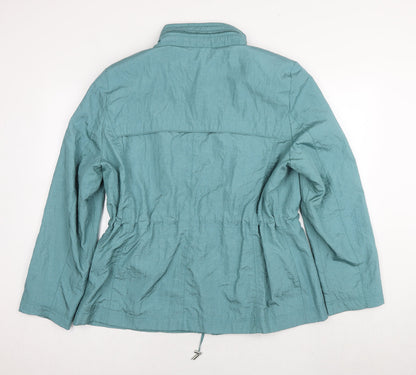Womens UK Size 20 Klass Blue Parka Coat