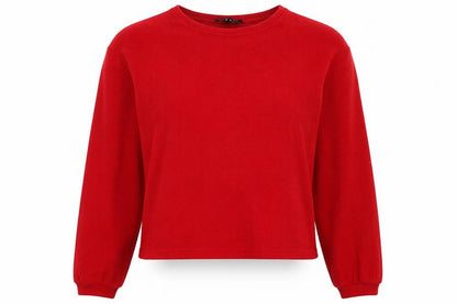 New Look Womens Red Polyester Pullover Sweatshirt Size M Pullover