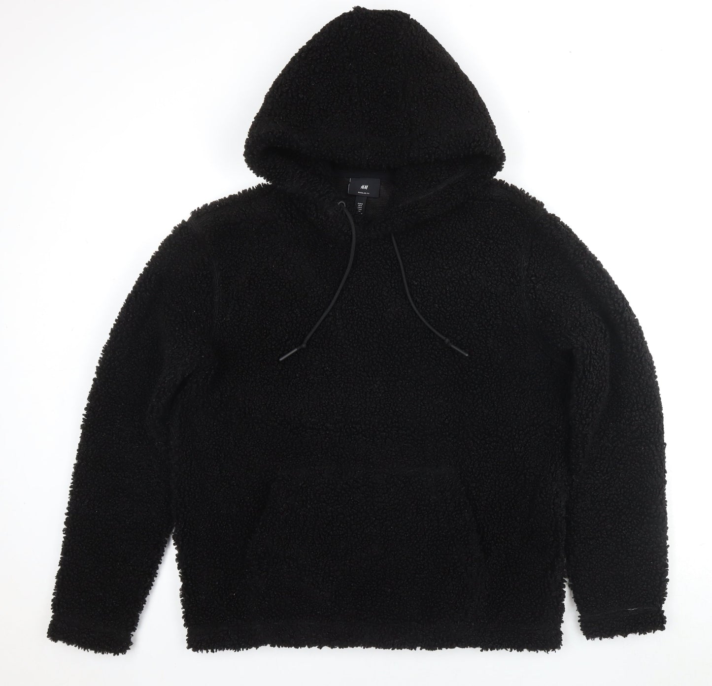 H&M Womens Black Polyester Pullover Sweatshirt Size M Pullover