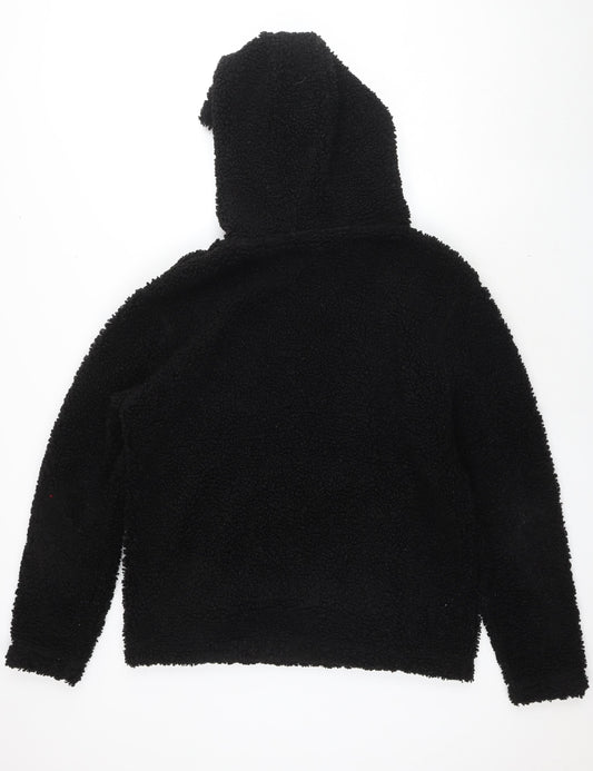 H&M Womens Black Polyester Pullover Sweatshirt Size M Pullover