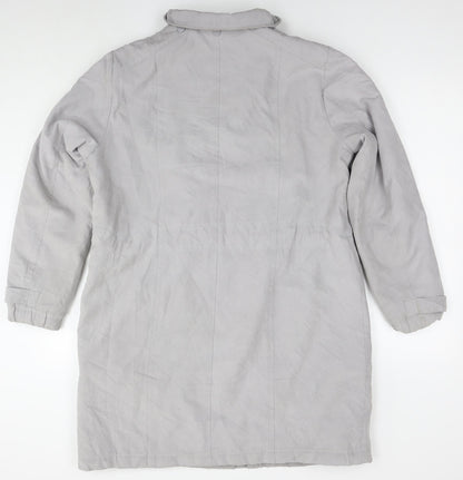 Womens UK Size 14 Bonmarché Grey Overcoat