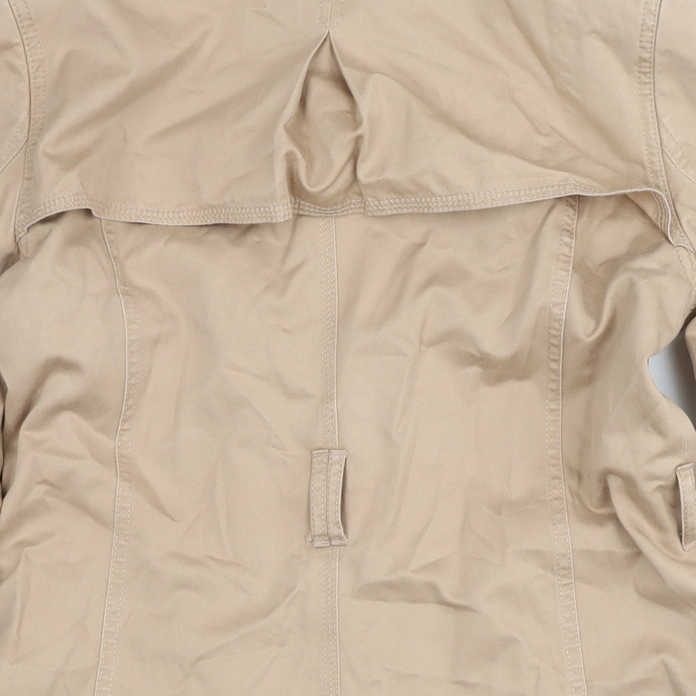 Womens UK Size 12 Marks and Spencer Beige Trench Coat