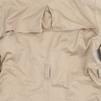 Womens UK Size 12 Marks and Spencer Beige Trench Coat