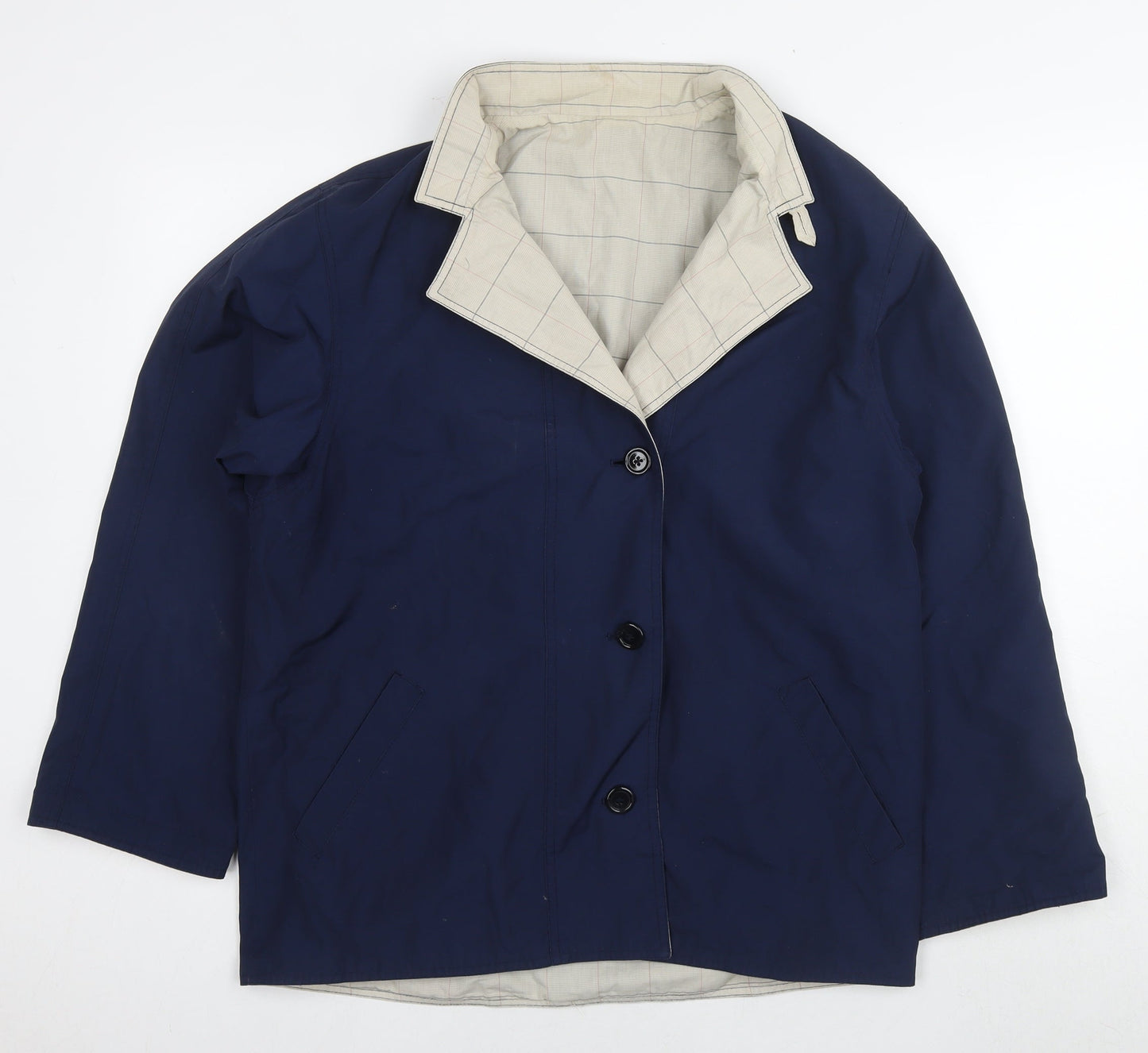 Womens UK Size 12 BHS Blue Bomber Jacket