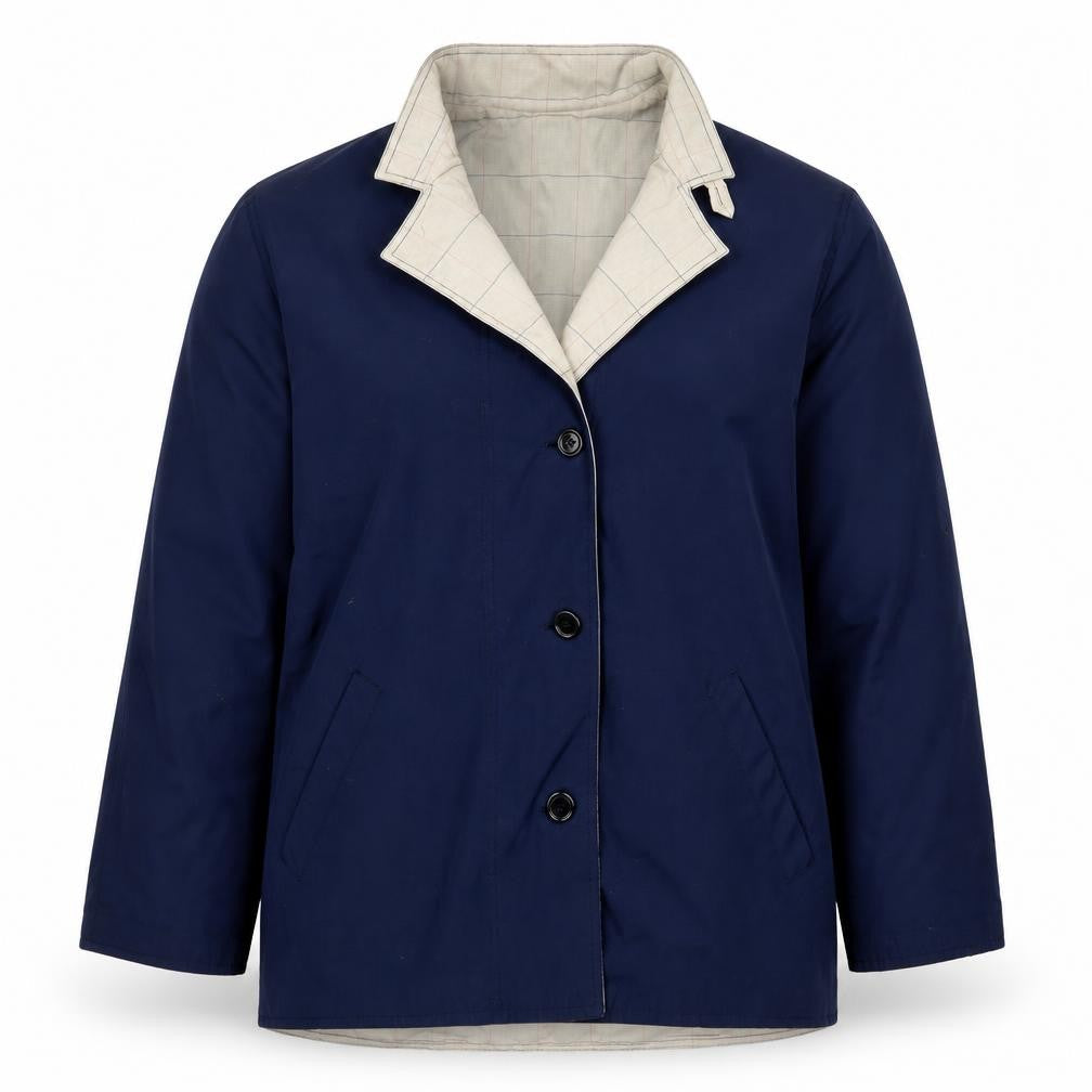 Womens UK Size 12 BHS Blue Bomber Jacket
