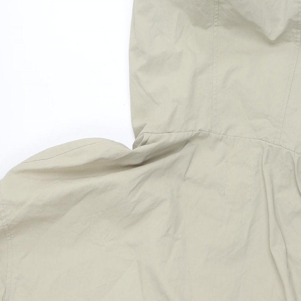 H&M Womens Beige Anorak Jacket Size XL Snap