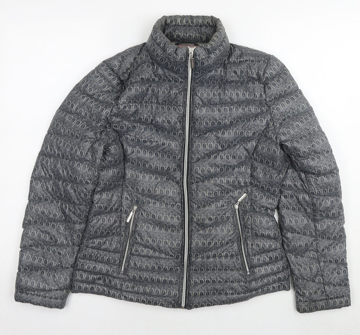 Womens UK Size 8 Etage Grey Puffer Jacket