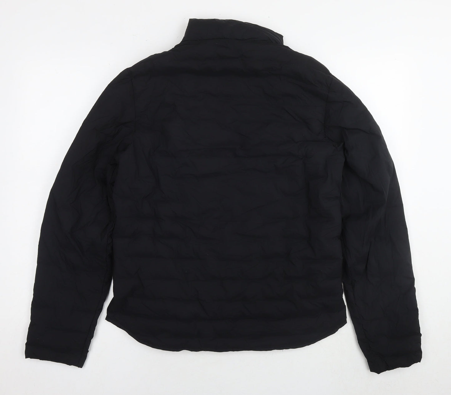 Autograph Mens Black Puffer Jacket Coat Size L Zip