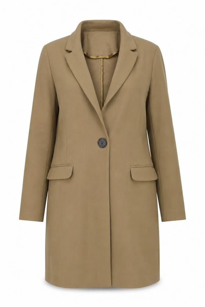 Womens UK Size 12 ASOS Brown Overcoat