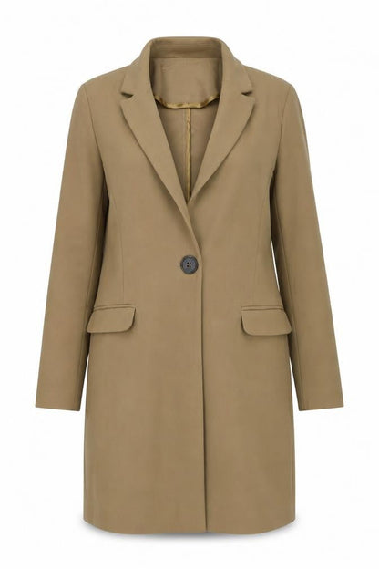 Womens UK Size 12 ASOS Brown Overcoat