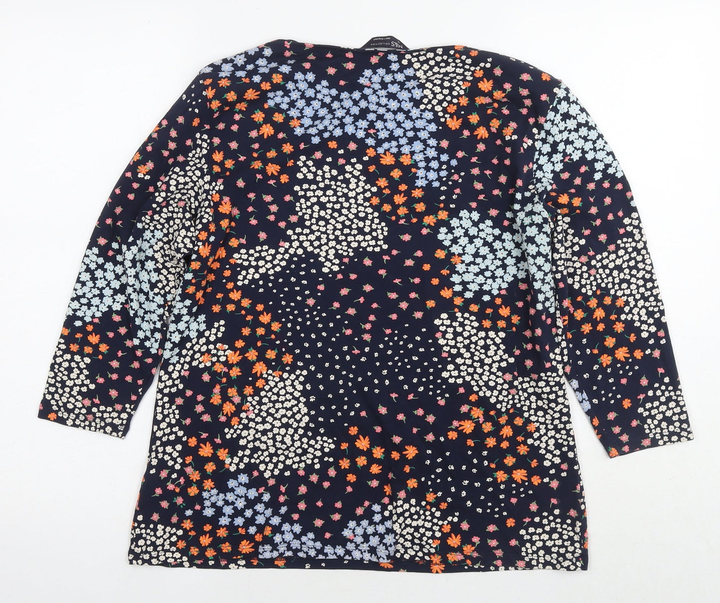 Womens UK Size 18 Marks and Spencer Blue Basic Blouse