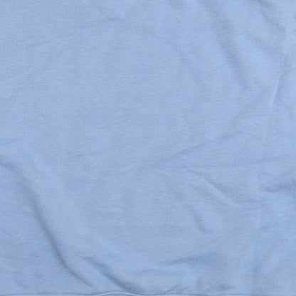 New Look Womens Blue Cotton Pullover Sweatshirt Size M Pullover