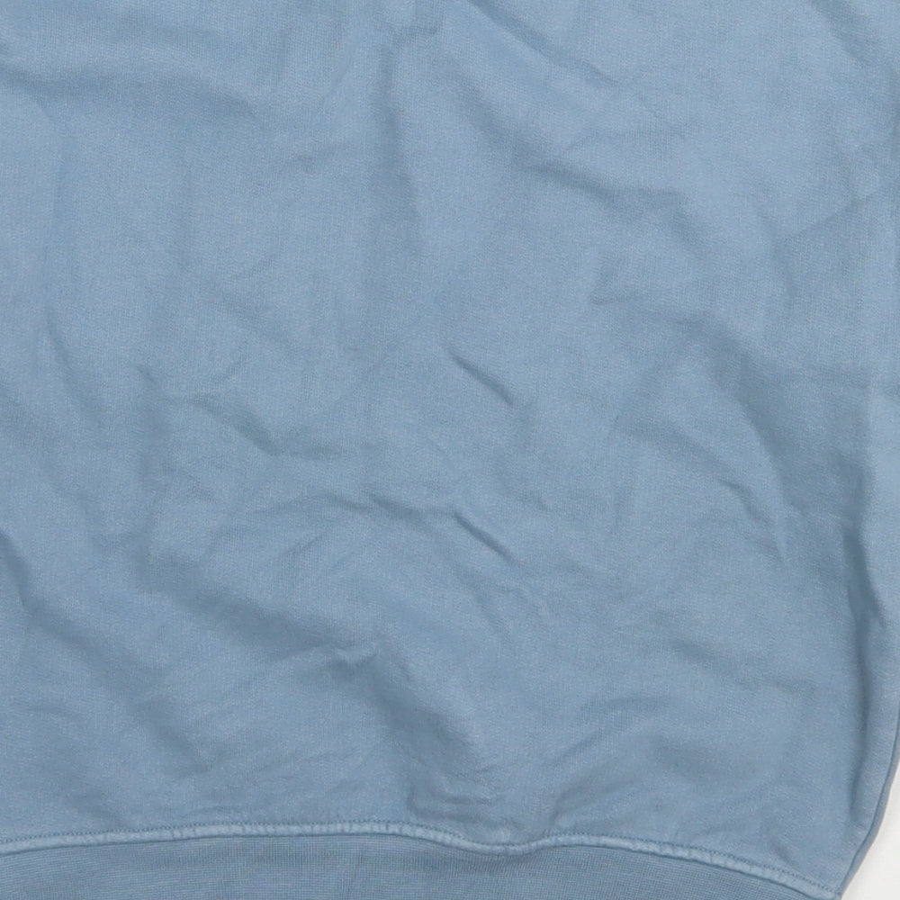 Marks and Spencer Boys Green Cotton Pullover Sweatshirt Size 7-8 Years Pullover