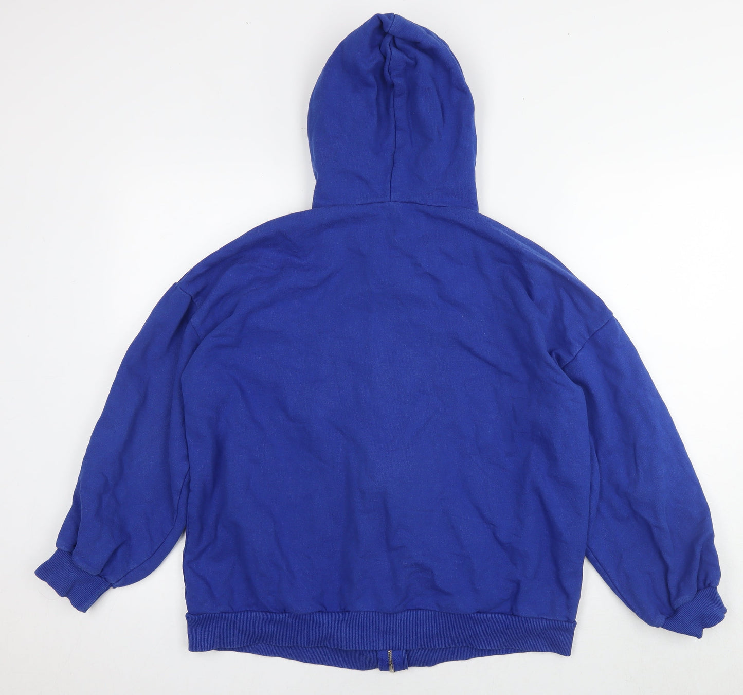 Womens UK Size S Boohoo Blue Full Zip Hoodie