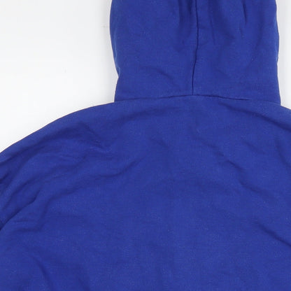 Womens UK Size S Boohoo Blue Full Zip Hoodie