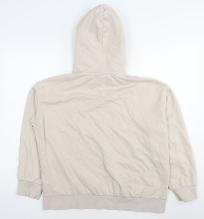 H&M Womens Beige Cotton Pullover Hoodie Size S Pullover - N.Y.C