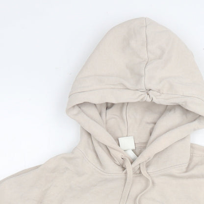 H&M Womens Beige Cotton Pullover Hoodie Size S Pullover - N.Y.C