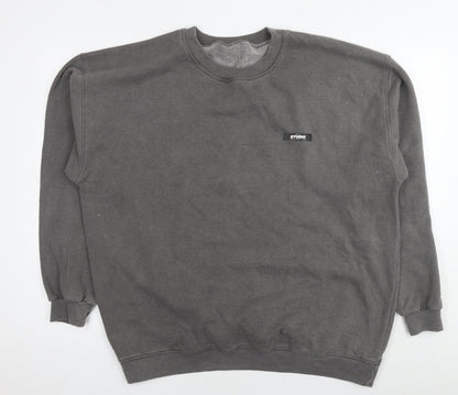 Mens UK Size S PRETTYLITTLETHING Grey Pullover Sweatshirt