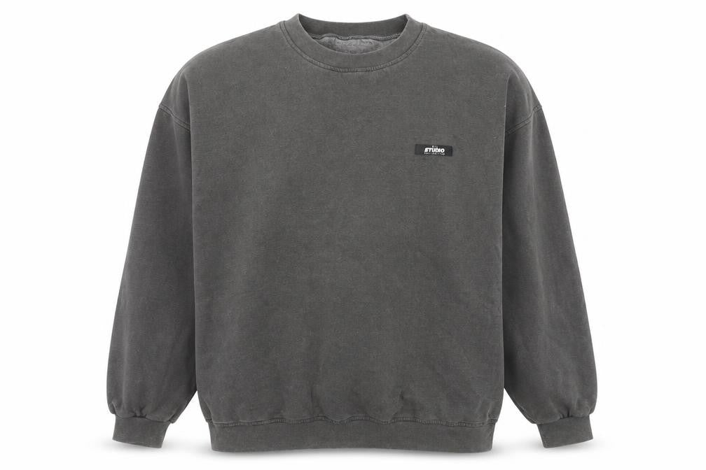 Mens UK Size S PRETTYLITTLETHING Grey Pullover Sweatshirt