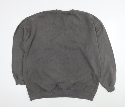 Mens UK Size S PRETTYLITTLETHING Grey Pullover Sweatshirt