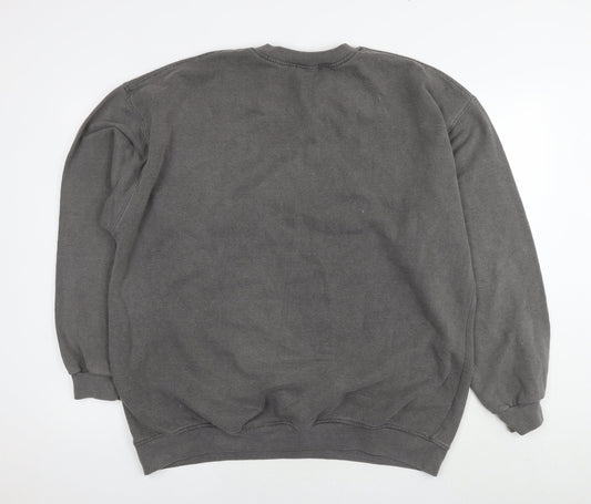 Mens UK Size S PRETTYLITTLETHING Grey Pullover Sweatshirt