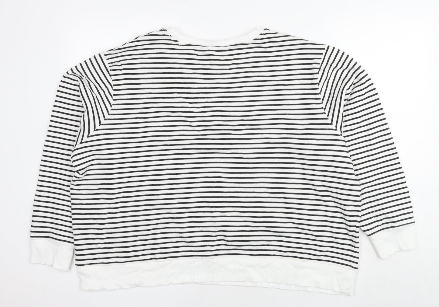 Womens UK Size XL Marks and Spencer White Pullover Sweatshirt