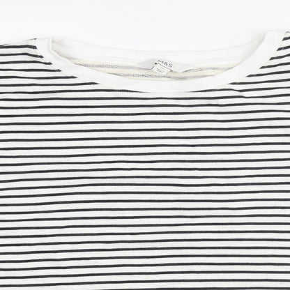 Womens UK Size XL Marks and Spencer White Pullover Sweatshirt