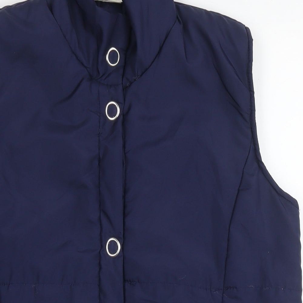 Womens UK Size 10 Anne de Lancey Blue Gilet