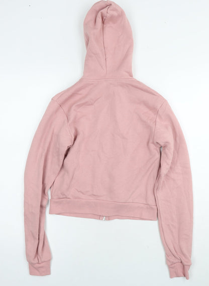 Womens UK Size M Divided by H&M Pink Full Zip Hoodie