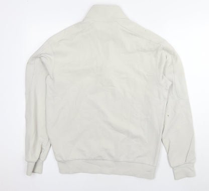 Mango Mens Ivory Cotton Pullover Sweatshirt Size S