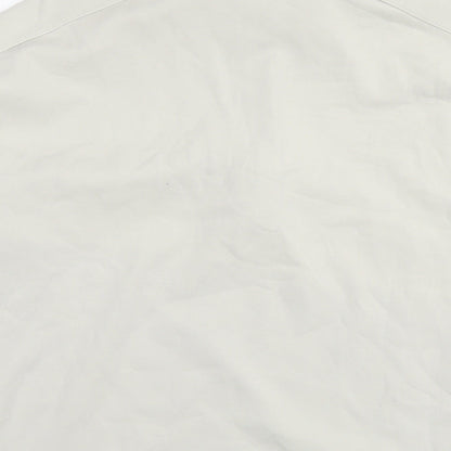 Mango Mens Ivory Cotton Pullover Sweatshirt Size S