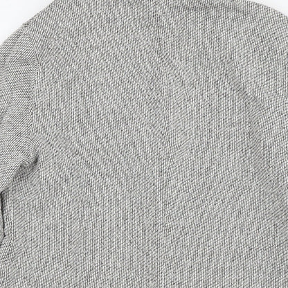 Womens UK Size 8 Topshop Grey Kimono Coat