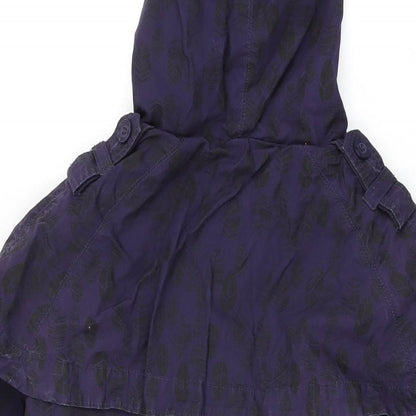 Womens UK Size 14 HOOCH Purple Overcoat