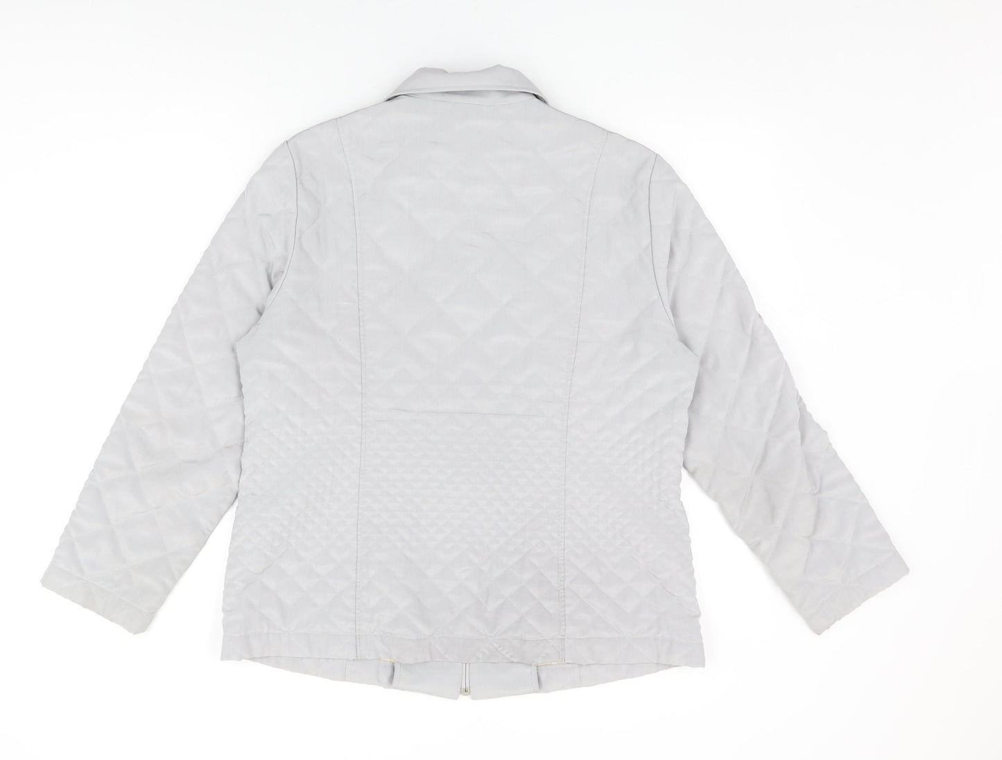 Womens UK Size 14 Sommermann Grey Quilted Coat