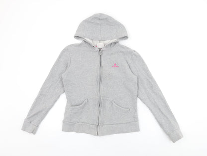 Olympus Girls Grey Cotton Full Zip Hoodie Size 14 Years Zip